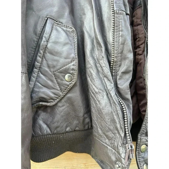 Vintage Members Only Bomber Jacket Europe Craft Men's 44 Brown‎ Made In Korea - Picture 5 of 16